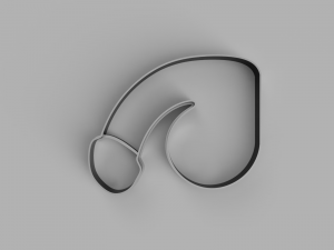 penis cutter cookie stl custom cookie cutter stl 3d print design 3d files stl file 3D-Modell