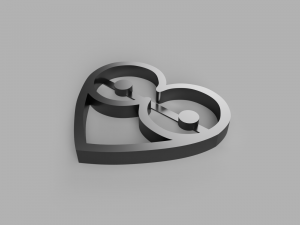 heart cutter cookie stl custom cookie cutter stl 3d print design 3d files stl file 3D Модель