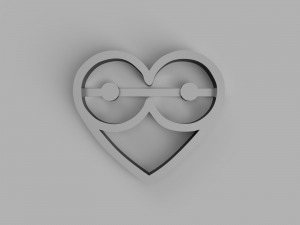 heart cutter cookie stl custom cookie cutter stl 3d print design 3d files stl file 3D Model