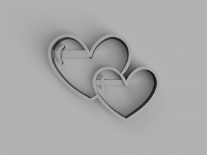 heart cutter cookie stl custom cookie cutter stl 3d print design 3d files stl file 3D Model