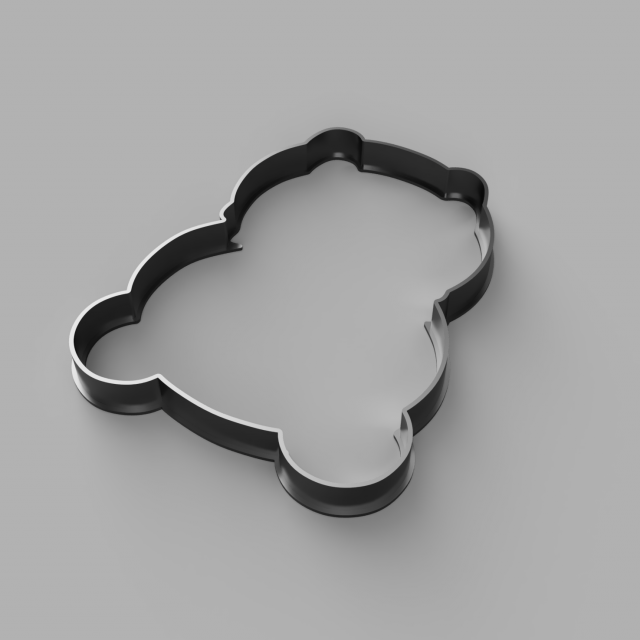 panda cutter cookie stl custom cookie cutter stl 3d print design 3d files stl file Model 3D .c4d .max .obj .3ds .fbx .stl .blend 
