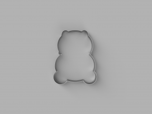 panda cutter cookie stl custom cookie cutter stl 3d print design 3d files stl file Model 3D