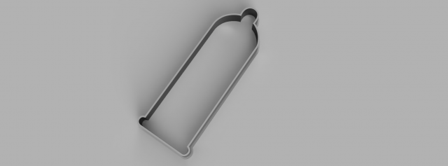 Controversy cutter cookie stl custom cookie cutter stl 3d print design 3d files stl file Modelo 3D .c4d .max .obj .3ds .fbx .stl .blend 