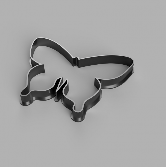 butterfly cutter cookie stl custom cookie cutter stl 3d print design 3d files stl file 3D 模型 .c4d .max .obj .3ds .fbx .stl .blend 