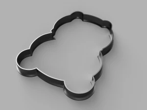 팬더 커터 쿠키 stl 맞춤형 쿠키 커터 stl 3d 인쇄 디자인 3d 파일 stl 파일 3D 모델