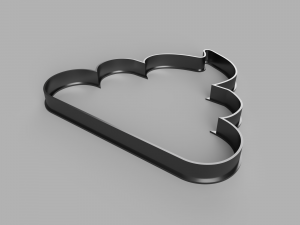 poop cutter cookie stl custom cookie cutter stl 3d print design 3d files stl file 3D Модель