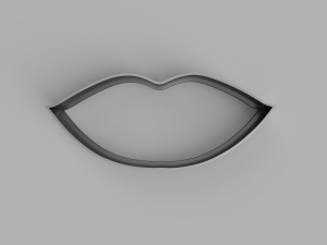 lips cutter cookie stl custom cookie cutter stl 3d print design 3d files stl file Model 3D