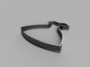 dress cutter cookie stl custom cookie cutter stl 3d print design 3d files stl file 3D Модель