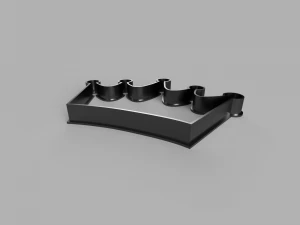 crown cutter cookie stl custom cookie cutter stl 3d print design 3d files stl file 3D Model