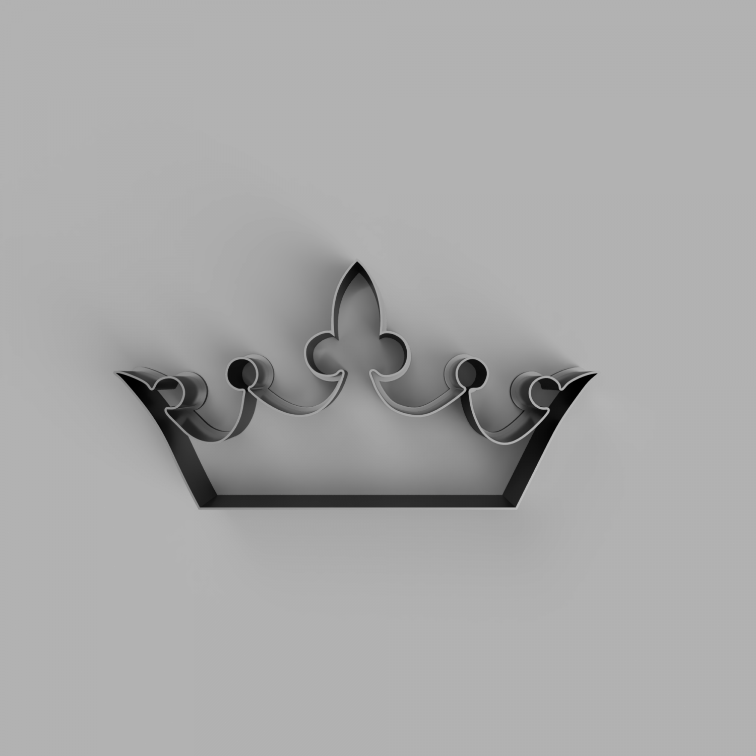 3D Printed Crown Cookie Cutter Personalised 