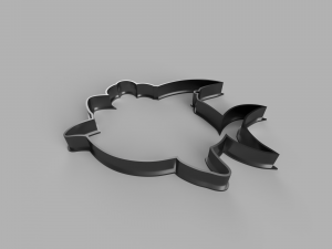 shark cutter cookie stl custom cookie cutter stl 3d print design 3d files stl file 3D Модель