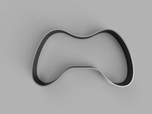 gamepad cutter cookie stl custom cookie cutter stl 3d print design 3d files stl file 3D Model