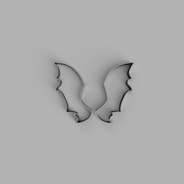 wings cutter cookie stl custom cookie cutter stl 3d print design 3d files stl file 3D Model .c4d .max .obj .3ds .fbx .stl .blend 