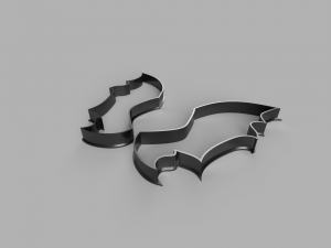 wings cutter cookie stl custom cookie cutter stl 3d print design 3d files stl file 3D Model