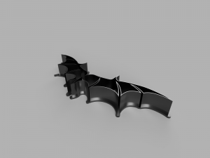 bat cutter cookie stl custom cookie cutter stl 3d print design 3d files stl file Modello 3D