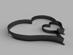 ハートカッタークッキー stl カスタムクッキーカッター stl 3d プリントデザイン 3d ファイル stl ファイル 3Dモデル