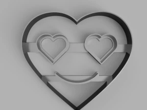 ハートカッタークッキー stl カスタムクッキーカッター stl 3d プリントデザイン 3d ファイル stl ファイル 3Dモデル
