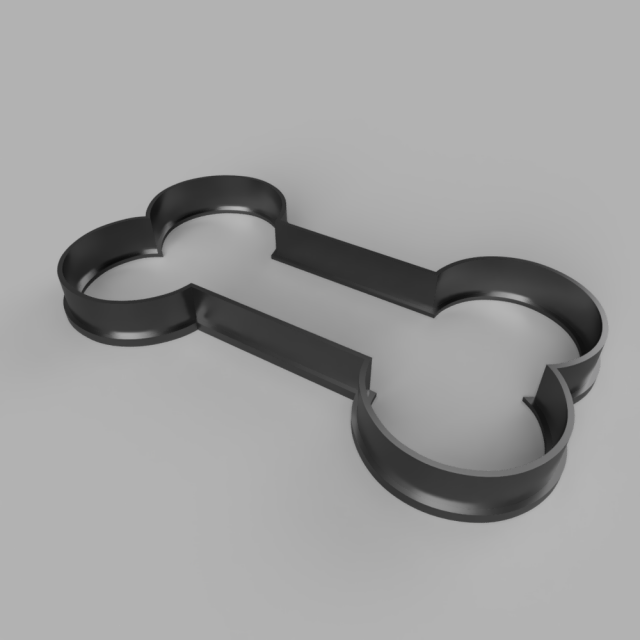 bone cutter cookie stl custom cookie cutter stl 3d print design 3d files stl file Modello 3D .c4d .max .obj .3ds .fbx .stl .blend 