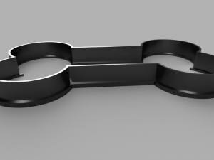 bone cutter cookie stl custom cookie cutter stl 3d print design 3d files stl file Modello 3D