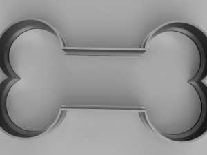 bone cutter cookie stl custom cookie cutter stl 3d print design 3d files stl file Modello 3D