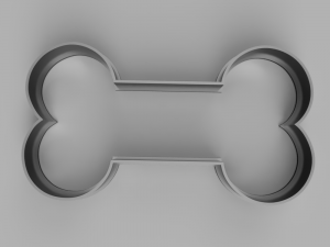 bone cutter cookie stl custom cookie cutter stl 3d print design 3d files stl file Modello 3D