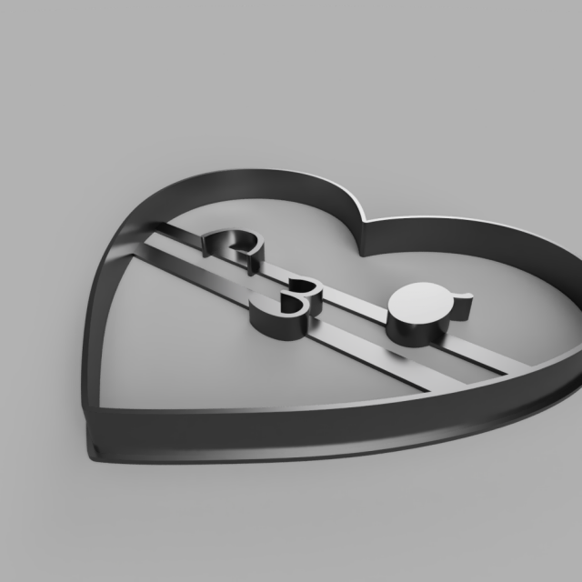 heart cutter cookie stl custom cookie cutter stl 3d print design 3d files stl file 3D Model .c4d .max .obj .3ds .fbx .stl .blend 
