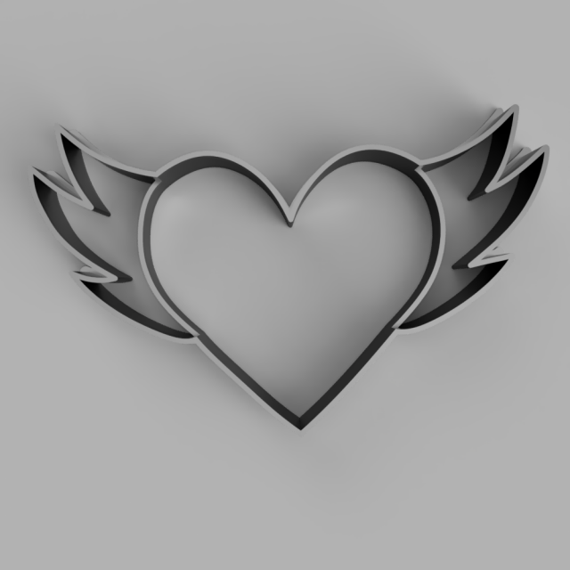 heart cutter cookie stl custom cookie cutter stl 3d print design 3d files stl file 3D Модель .c4d .max .obj .3ds .fbx .stl .blend 
