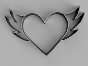 heart cutter cookie stl custom cookie cutter stl 3d print design 3d files stl file 3D Модель