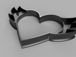 heart cutter cookie stl custom cookie cutter stl 3d print design 3d files stl file 3D Модель