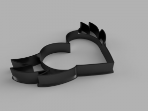 heart cutter cookie stl custom cookie cutter stl 3d print design 3d files stl file 3D Модель