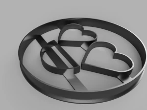 heart cutter cookie stl custom cookie cutter stl 3d print design 3d files stl file 3D Model