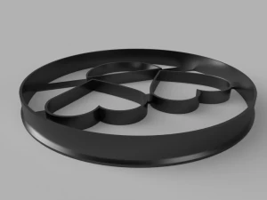 heart cutter cookie stl custom cookie cutter stl 3d print design 3d files stl file 3D Model
