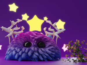 fluffy animal 3D 모델