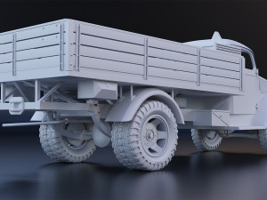opel blitz truck ww ii separated parts for 3d printing 3Dプリントモデル