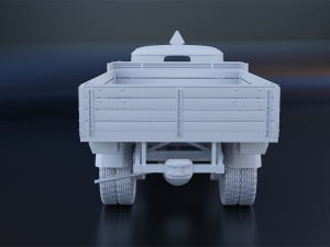 opel blitz truck ww ii separated parts for 3d printing 3Dプリントモデル