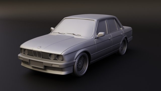 e30 chrome bumper stl for 3d printing 3D Print Model .c4d .max .obj .3ds .fbx .stl .blend 