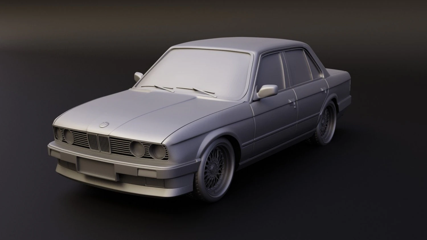 e30 chrome bumper stl for 3d printing 3D Print Model .c4d .max .obj .3ds .fbx .stl .blend 