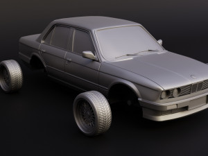 e30 chrome bumper stl for 3d printing 3D Print Model
