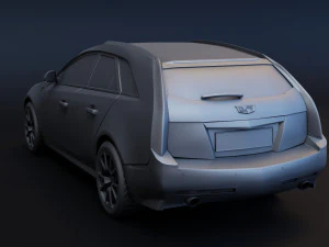 cadillac cts-v wagon 2 versions stl for 3d printing 3D Print Model