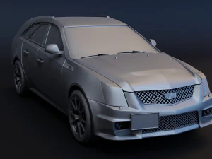 cadillac cts-v wagon 2 versions stl for 3d printing 3D Print Model