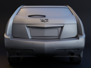 cadillac cts-v wagon 2 versions stl for 3d printing 3D प्रिंट मॉडल