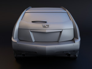 cadillac cts-v wagon 2 versions stl for 3d printing 3D प्रिंट मॉडल