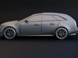 cadillac cts-v wagon 2 versions stl for 3d printing 3D Print Model