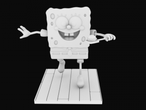 sponge bob separeted parts for 3d printing 3D Print Model