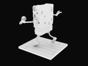 sponge bob separeted parts for 3d printing 3D Print Model