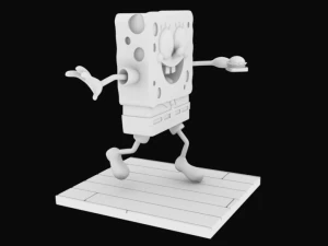 sponge bob separeted parts for 3d printing 3D Print Model