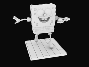 sponge bob separeted parts for 3d printing 3D Print Model