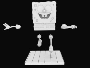 sponge bob separeted parts for 3d printing 3D Print Model