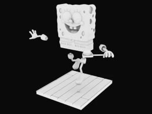 sponge bob separeted parts for 3d printing 3D Print Model