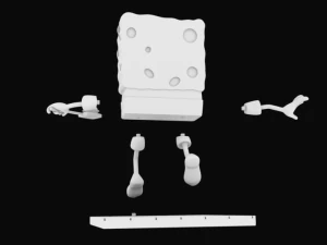 sponge bob separeted parts for 3d printing 3D Print Model